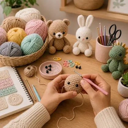 Amigurumi para iniciantes: material, pontos básicos e primeiros projetos