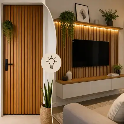 Painel de porta e decoração de sala: como montar sem gastar muito