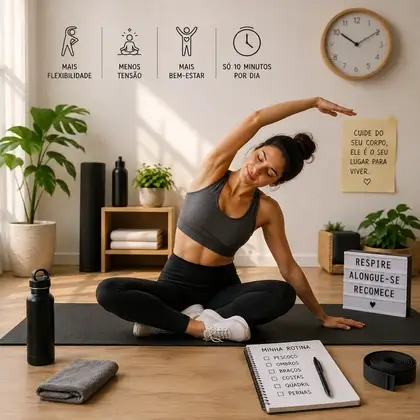 Rotina de alongamento de 10 minutos: como montar a sua