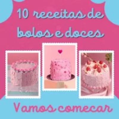 Capa de 10 Receitas de Bolos e Doces
