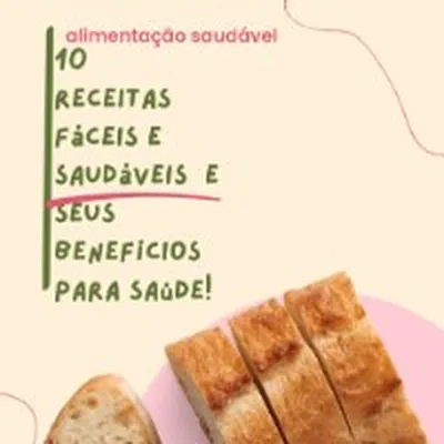Capa de 10 Receitas Saudáveis