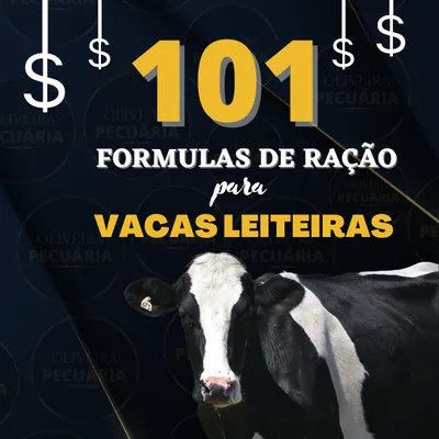 Capa de 101 Fórmulas de Ração para Vacas Leiteiras