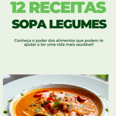 Capa de 12 Receitas de Sopa de Legumes
