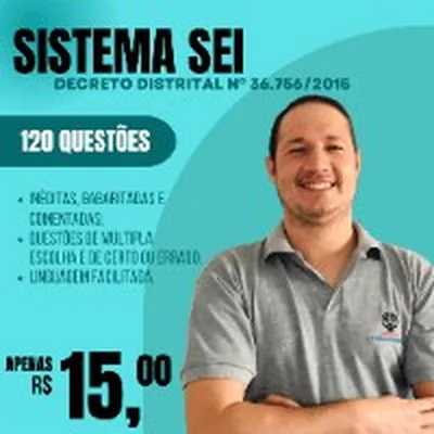 Capa de 120 Questões Comentadas do Decreto Distrital nº 36.756/2015 (Sistema SEI)