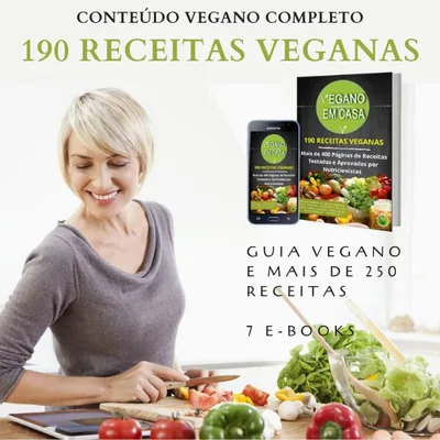 Capa de 190 Receitas Veganas