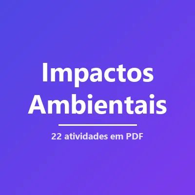 Capa de 22 Atividades sobre Impactos Ambientais