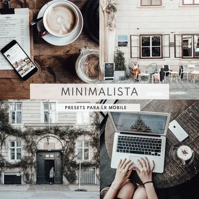Capa de 4 Presets Minimalistas para Celular