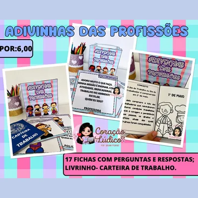 Capa de Adivinhas das Profissões