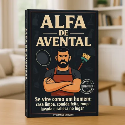 Capa de Alfa de Avental: Casa Limpa, Comida Feita e Roupa Lavada