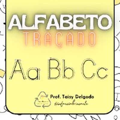 Capa de Alfabeto Traçado: Maiúsculo e Minúsculo