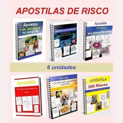 Capa de Apostila +300 Riscos para Pintura em Tecido