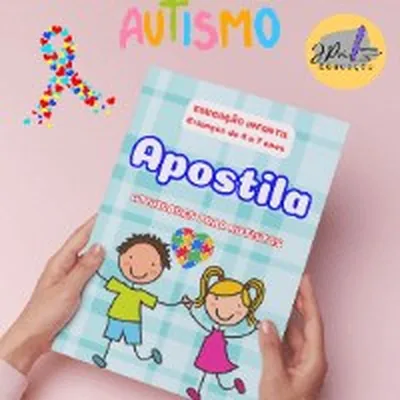 Capa de Apostila de Atividades para Autistas