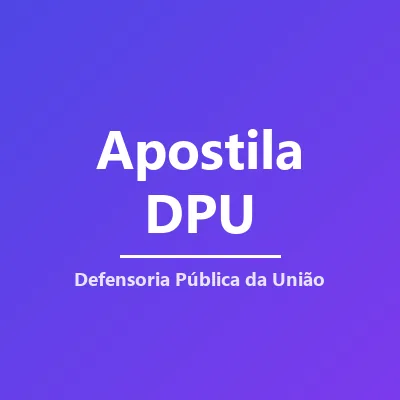 Capa de Apostila Completa Curso DPU