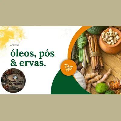 Capa de Apostila de Ervas, Óleos e Pós Mágicos