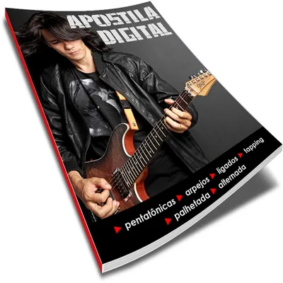 Capa de Apostila Digital de Pentatônicas, Licks e Improviso