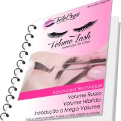 Capa de Apostila de Extensão de Cílios: Volume Lash