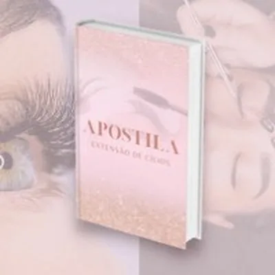 Capa de Apostila Profissional para Extensão de Cílios