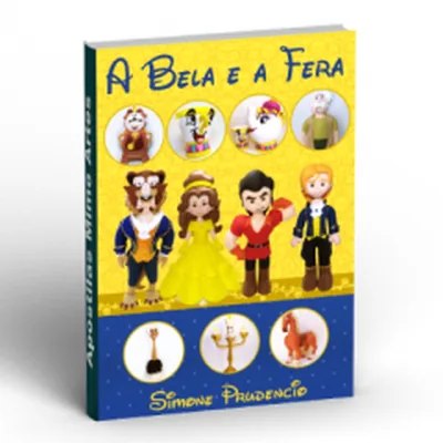 Capa de A Bela e a Fera: Apostila de Feltro