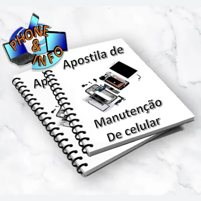 Capa de Apostila de Manutenção de Celular Ilustrado em PDF
