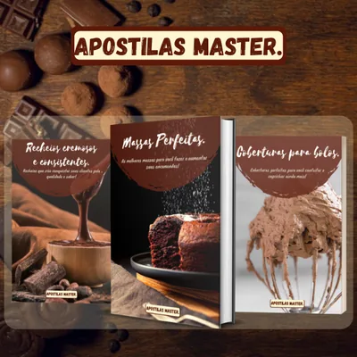 Capa de Apostilas Master: Massas, Recheios e Coberturas
