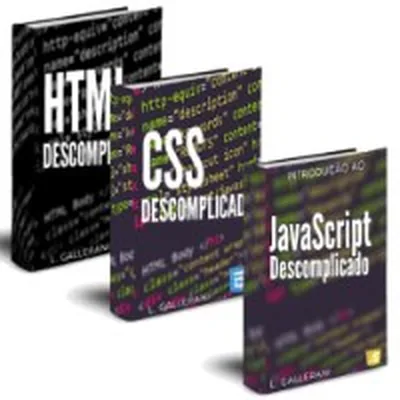 Capa de Aprenda HTML, CSS e JavaScript