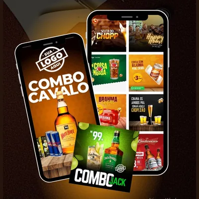 Capa de Artes Editáveis para Adega e Tabacaria