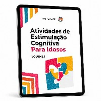 Capa de Atividades Cognitivas para Idosos: Volume 1