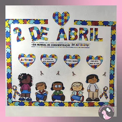 Capa de Autismo: Dia Mundial de Conscientização, painel 1