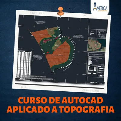 Capa de Curso AutoCAD Voltado à Topografia