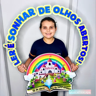 Capa de Bambolê Dia do Livro Infantil