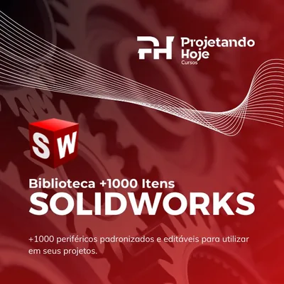Capa de Biblioteca SolidWorks +1000 Itens
