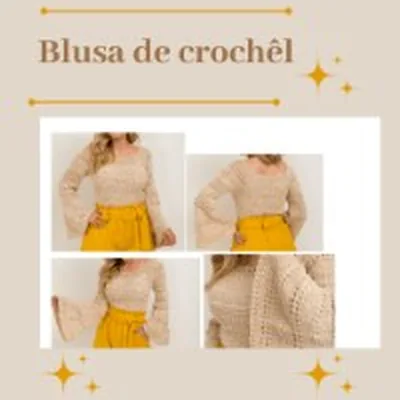 Capa de Blusa de Crochê