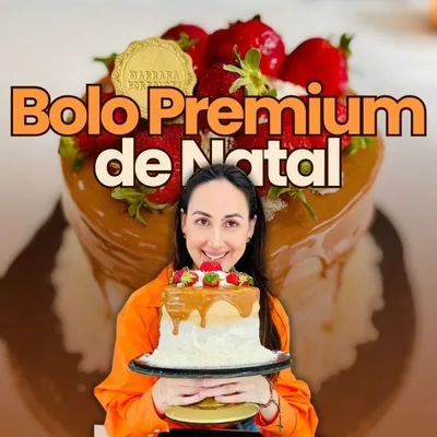 Capa de Bolo Premium de Natal