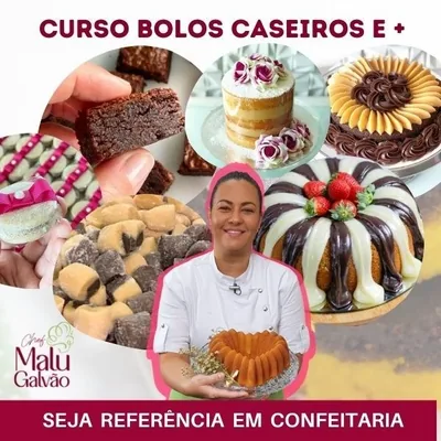 Capa de Bolos Caseiros e +, com a Chef Malu