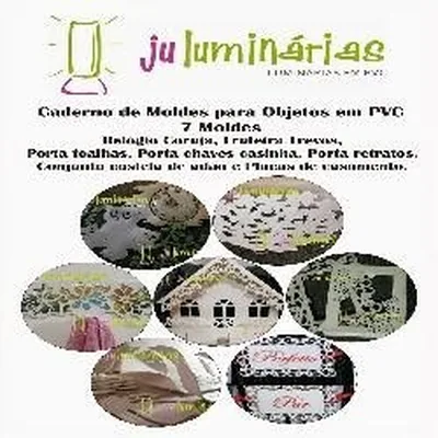 Capa de Caderno de Moldes para Objetos em PVC: 7 Moldes