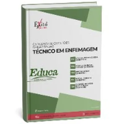 Capa de Caderno de Questões Gabaritadas: Técnico em Enfermagem, Banca Educa PB