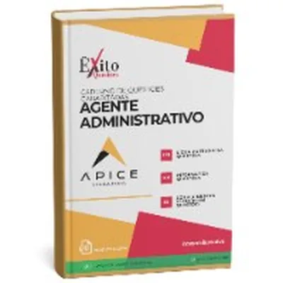 Capa de Caderno de Questões Gabaritadas: Agente Administrativo (Apice Consultoria)