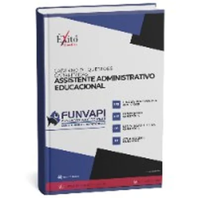 Capa de Caderno de Questões Gabaritadas: Agente Administrativo Educacional (Banca FUNVAPI)