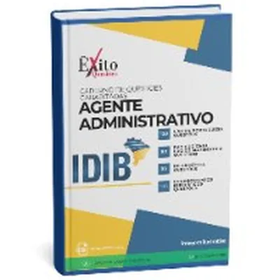Capa de Caderno de Questões Gabaritadas: Agente Administrativo (Banca IDIB)