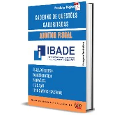 Capa de Caderno de Questões Gabaritadas: Auditor Fiscal (IBADE)