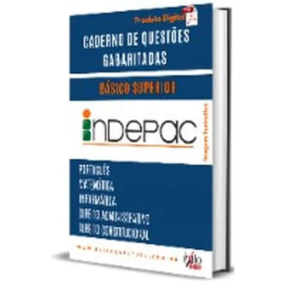 Capa de Caderno de Questões Gabaritadas: Básico Superior, INDEPAC 2023