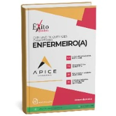 Capa de Caderno de Questões Gabaritadas: Enfermeiro(a) (Apice Consultoria)