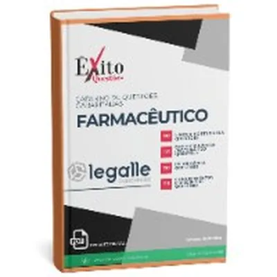 Capa de Caderno de Questões Gabaritadas: Farmacêutico, Legalle