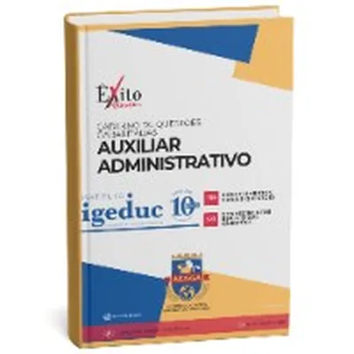 Capa de Caderno de Questões Gabaritadas: Agente Administrativo, IGEDUC, AESGA