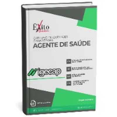Capa de Caderno de Questões Gabaritadas: Agente de Saúde, IGECAP/CONTEMAX