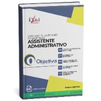 Capa de Caderno de Questões Gabaritadas: Assistente Administrativo, Gramadotur, Objetiva