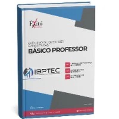 Capa de Caderno de Questões Gabaritadas: Caderno Básico para Professor (IBPTEC)