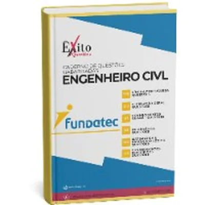 Capa de Caderno de Questões Gabaritadas: Engenheiro Civil, FUNDATEC