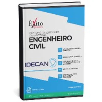 Capa de Caderno de Questões Gabaritadas: Engenheiro Civil, IDECAN
