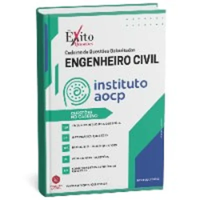 Capa de Caderno de Questões Gabaritadas: Engenheiro Civil (Instituto AOCP)